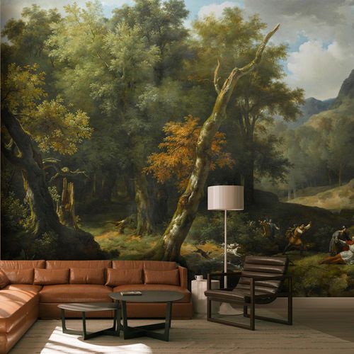 Классический обои - CARLOMAN BLESSÉ À MORT - LGD01 décor mural sur mesure - природный мотив / имитация ткани / цвет по индивидуальному заказу
