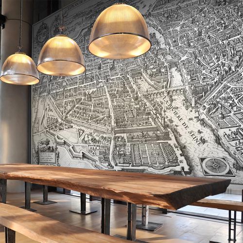 Классический обои - PARIS EN 1615 - LGD01 décor mural sur mesure - городской мотив / эскиз / имитация обоев