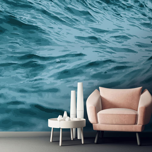 Современный обои - OCEA OC3852 - LGD01 décor mural sur mesure - природный мотив / панорамный / рисунок с волнами