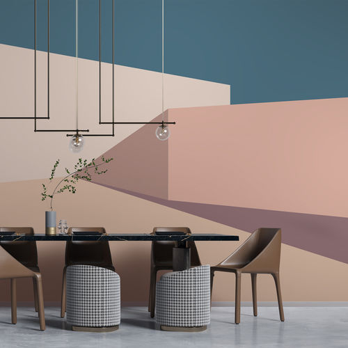 Современный обои - VOLUM - LGD01 décor mural sur mesure - панорамный / c геометрическим рисунком / городской мотив