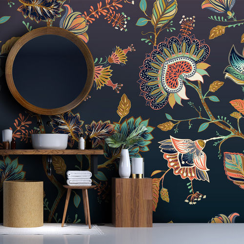 Современный обои - BATIK BK7023 - LGD01 décor mural sur mesure - природный мотив / в цветочек / панорамный