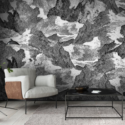 Обои уникальный дизайн - SUMMA SM1522 - LGD01 décor mural sur mesure - с рисунком / имитация ткани / имитация бетона