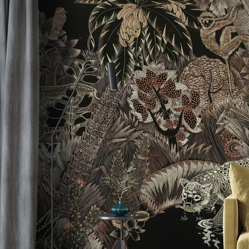 Классический обои - LA FORET OU TIGRE - LGD01 décor mural sur mesure - природный мотив / с рисунком животных / имитация ткани