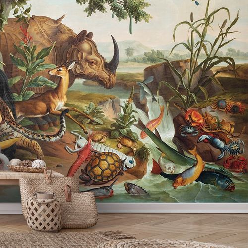 Классический обои - LE CHEVAL RAYE - LGD01 décor mural sur mesure - природный мотив / с рисунком животных / имитация ткани