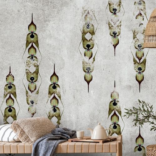 Современный обои - PLUME DE PAON PA0547 - LGD01 décor mural sur mesure - природный мотив / в цветочек / имитация обоев