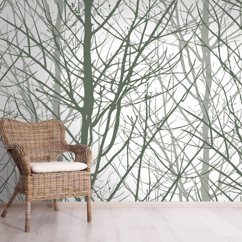 Современный обои - ARBOR AB4771 - LGD01 décor mural sur mesure - природный мотив / панорамный / белый