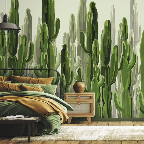 Современный обои - CACTACEA CA2189 - LGD01 décor mural sur mesure - природный мотив / с цветочным мотивом / панорамный