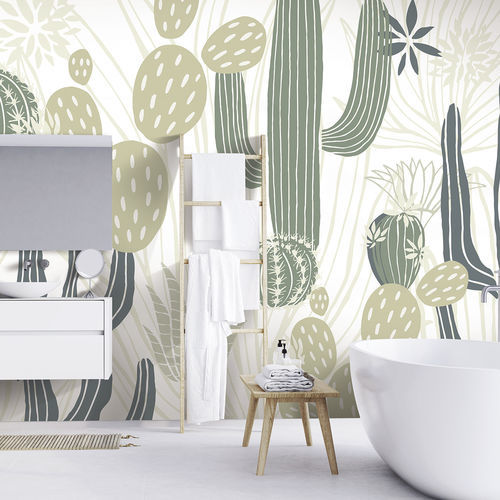 Обои скандинавский стиль - MEXICA MX7154 - LGD01 décor mural sur mesure - природный мотив / с цветочным мотивом / панорамный