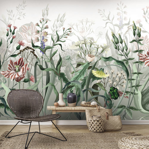 Современный обои - BOTANICA BT7390 - LGD01 décor mural sur mesure - природный мотив / с цветочным мотивом / панорамный