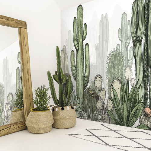 Современный обои - SAGUARO - LGD01 décor mural sur mesure - природный мотив / панорамный / зеленый