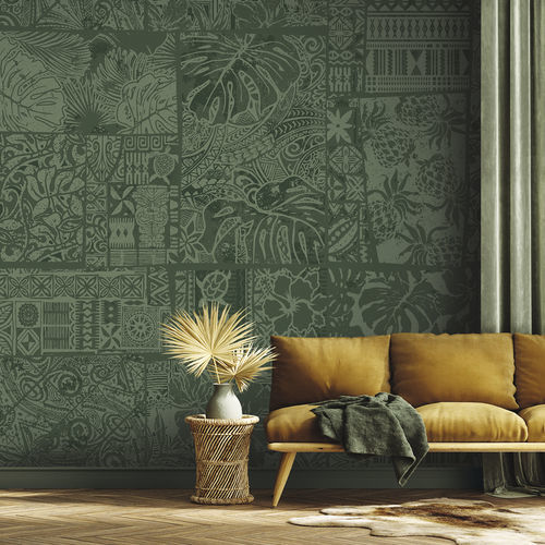 Современный обои - HONOLULU HN9107 - LGD01 décor mural sur mesure - природный мотив / панорамный / лоскутное изделие
