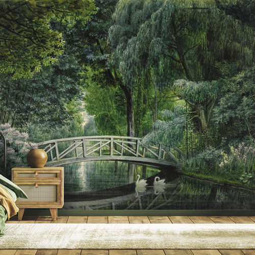 Стилизованный обои - VUE DU PONT DE BOIS LGD17-615705 - LGD01 décor mural sur mesure - панорамный / нетканый / моющийся