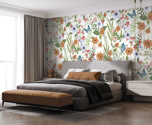 Современный обои - FLORAISON - LGD01 décor mural sur mesure - природный мотив / в цветочек / панорамный