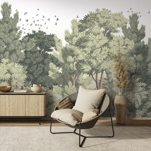 Современный обои - FEUILLUS - LGD01 décor mural sur mesure - природный мотив / в цветочек / панорамный