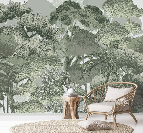 Современный обои - CANOPEE - LGD01 décor mural sur mesure - природный мотив / в цветочек / панорамный