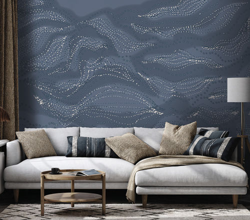 Современный обои - VIBRA - LGD01 décor mural sur mesure - панорамный / c геометрическим рисунком / рисунок с волнами