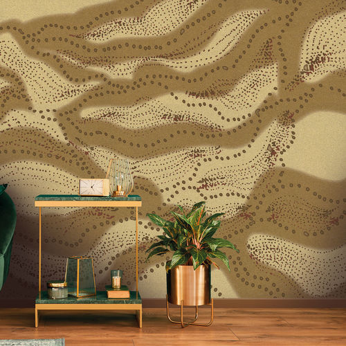 Современный обои - VIBRA DORÉ - LGD01 décor mural sur mesure - из нетканых материалов / из полиэстера / панорамный