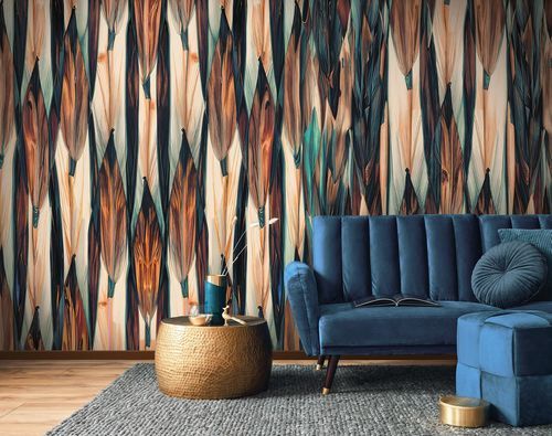 Обои органический дизайн - AUTI - LGD01 décor mural sur mesure - из нетканых материалов / из полиэстера / природный мотив