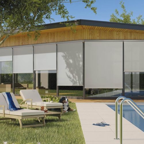 Жалюзи кассетная рольштора - ROLLBOX - MOTTURA SpA - вертикальное наматывающее устройство / для окон / из ткани