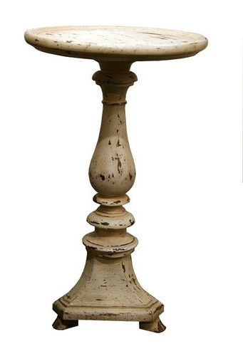 Классический столик на одной ножке - SELLETTE  - PROVENCE & FILS - из дерева / круглый / для бытового использования