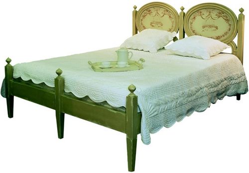Двуспальная кровать - FADO - PROVENCE & FILS - классическая / из дерева / 160x200 см