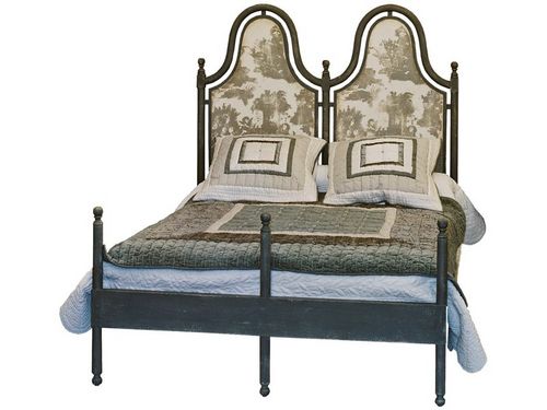 Двуспальная кровать - TOSCAN - PROVENCE & FILS - классическая / из ткани / 140x200 см