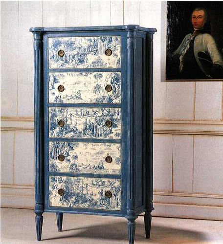 Классический шифоньер - TOILE DE JOUY  - PROVENCE & FILS - из дерева / синий
