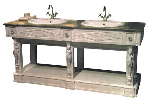 Напольная тумба под умывальник - THERMES - PROVENCE & FILS - из дерева / классическая