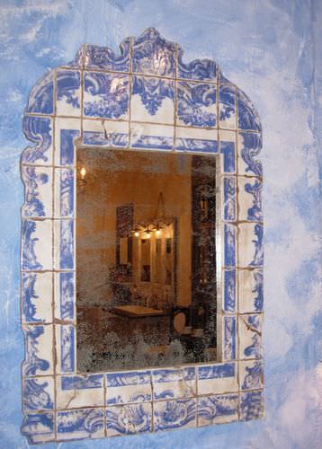 Настенное зеркало - AZULEJOS - PROVENCE & FILS - классическое / прямоугольное