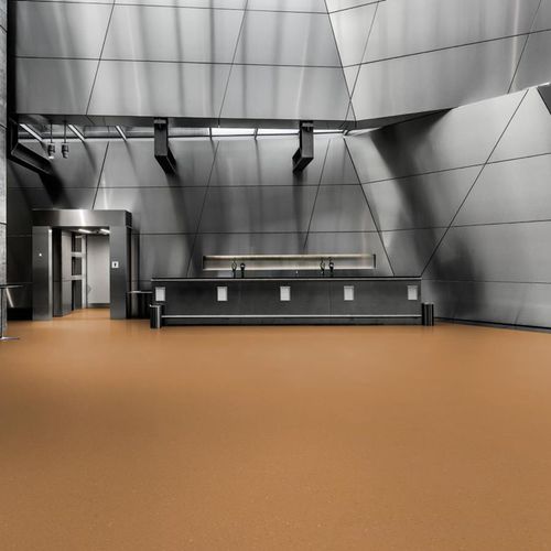 Напольное покрытие из Enomer® - 5176 CURRY - Upofloor - для медицинского учреждения / для больницы / для общественных мест