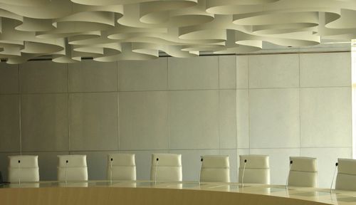 Акустическая панель для подвесных потолков - SONOGAMMA - Freund GmbH - из алюминия / прямоугольная / для внутренней компоновки