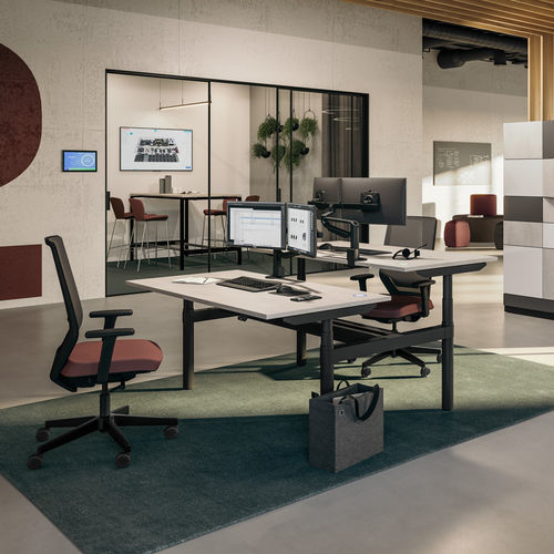 Рабочий стол бенч-система - TENSOS COMPACT - ASSMANN BÜROMÖBEL GMBH & CO. KG - напольный / для 2 человек / индивидуальный
