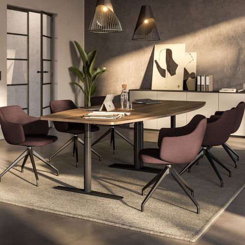 Рабочий стол для офисов открытого типа - MONTEVO - ASSMANN BÜROMÖBEL GMBH & CO. KG - напольный / для 2 человек / современный