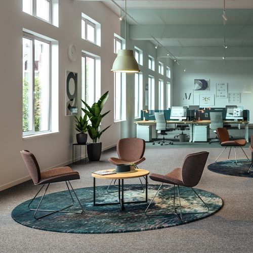Современный cтул - TERNI - ASSMANN BÜROMÖBEL GMBH & CO. KG - для интерьера / из ткани / с основанием из металла
