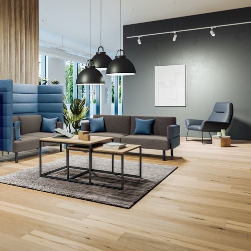 Современный диван - CARPI - ASSMANN BÜROMÖBEL GMBH & CO. KG - из ткани / из искусственной кожи / с подлокотниками