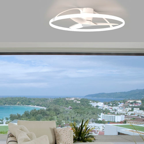 Потолочный вентилятор для интерьера - NEPAL  - Mantra - из дерева / из металла / со встроенным светодиодным светильником