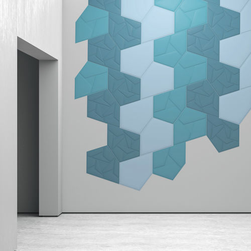 Настенная акустическая панель - GEN_VMT PENRAY - Vicoustic - Innovative Acoustic Solutions - из ПЭТФ / гладкая / имитация ткани