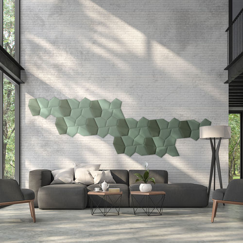 Настенная акустическая панель - GEN_VMT PENRAY 01 Tiles - Vicoustic - Innovative Acoustic Solutions - из ПЭТФ / гладкая / имитация ткани
