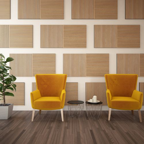 Акустическая панель для стены - VicStrip Double Square - Vicoustic - Innovative Acoustic Solutions - для потолков / из ПЭТФ / квадратная