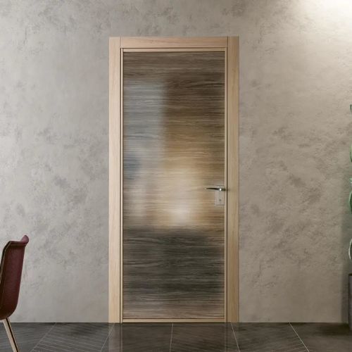Дверь для интерьера - GRAFITE GLASS SATINATO BRONZO - Bertolotto Porte - из стекла / из ламината / из МДФ