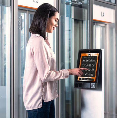 Клавиатура устройства управления для контроля доступа - AGILE - ThyssenKrupp Fahrtreppen - для управления лифтом / настенная / на столешнице