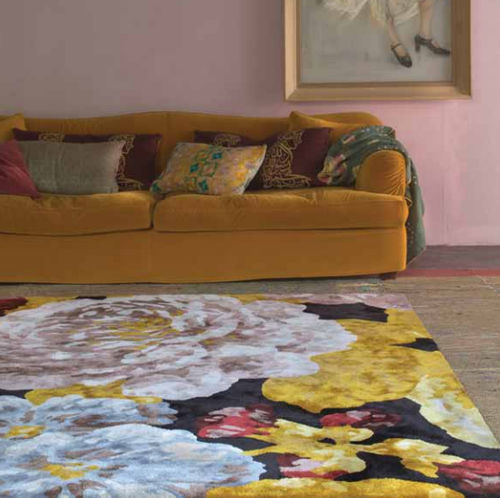 Современный ковер - IVANOVO I - Tai Ping Carpets - в цветочек / из шерсти / из шелка