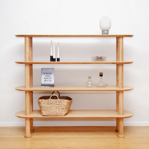 Стеллаж скандинавский дизайн - CRAFT BATON - Hans Hansen Furniture - из дуба