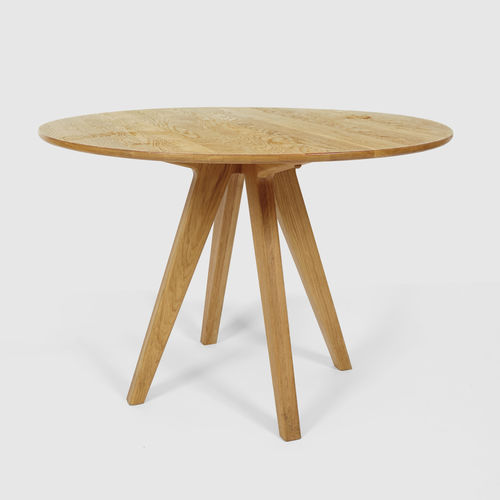 Стол скандинавский дизайн - ARTHUR - Hans Hansen Furniture - из дуба / с основанием из дуба / круглый