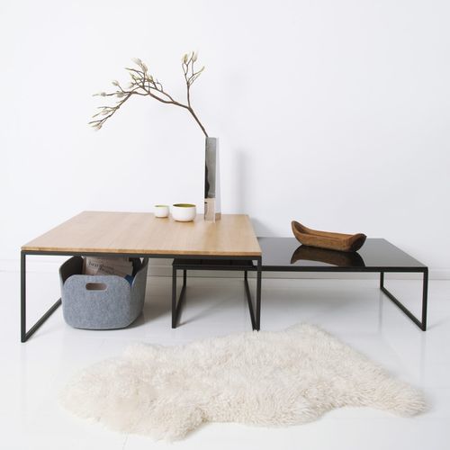 Современный журнальный столик - H 5/2 - Hans Hansen Furniture - из стекла / из цельной древесины / из ламината высокого давления