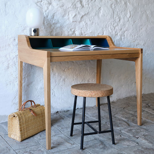 Секретарский стол скандинавский стиль - REMIX  - Hans Hansen Furniture - из дуба / из МДФ / со встроенным ящиком