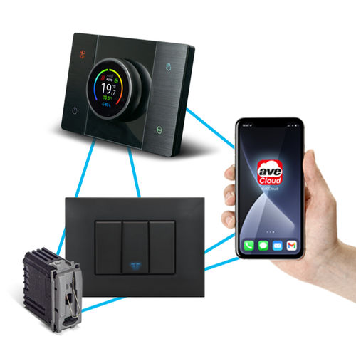 Переключатель для жалюзи - Smart 44 Series - Ave - нажимная кнопка / энергосберегающий / сенсорный