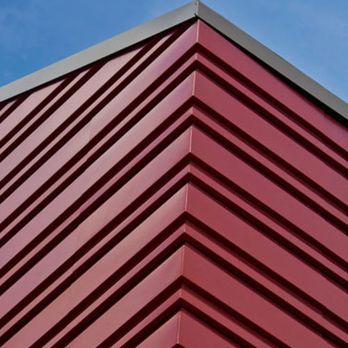 Панельная облицовка фасада - MICROSEAM CORNERS - Centria Architectural Systems - из металла / ребристая
