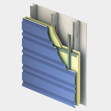 Сэндвич-панель для фасада - METALWRAP™ SERIES : MR-100 - Centria Architectural Systems - металлическая поверхность / прокладка из полиизоцианурата PIR