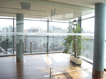 Стеклянная панель для безопасности - TEMPEREDGLASSPLUS® - CRISTAL PONTEVEDRESA - закаленная / прозрачная / для перегородки